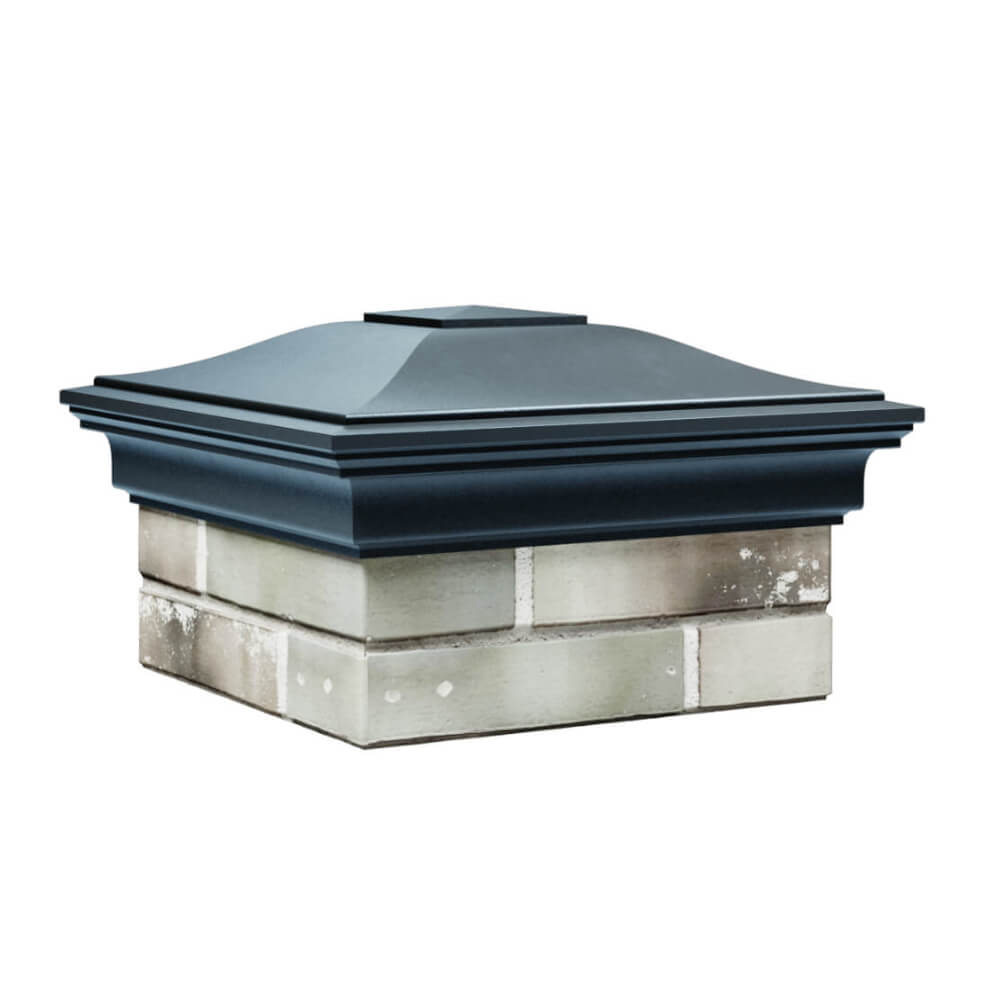 Колпак Zking Монблан Серый на столб 1.5х1.5 еврокирпича 0.7НФ (355х355мм) в Барнауле фото