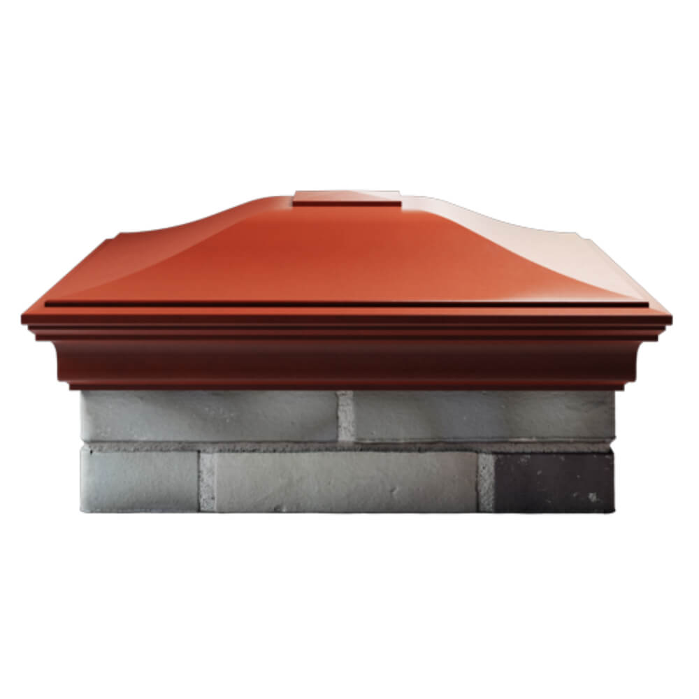 Колпак Zking Монблан Красный на столб 2х2 кирпича (515х515мм) в Барнауле фото