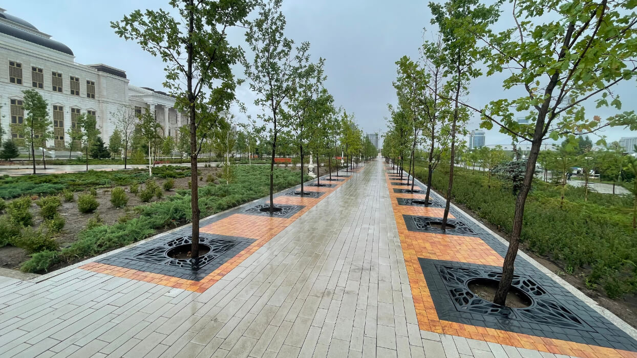 Приствольная решетка для дерева ZKING CRUST 1.2х1.2м Черная в Барнауле фото