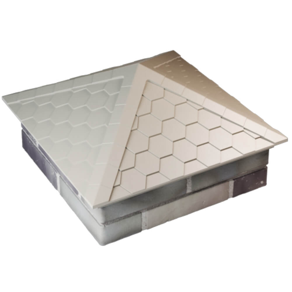 Колпак Zking Эверест Бежевый на столб 2х2 кирпича (535х535мм) Барнаул фото