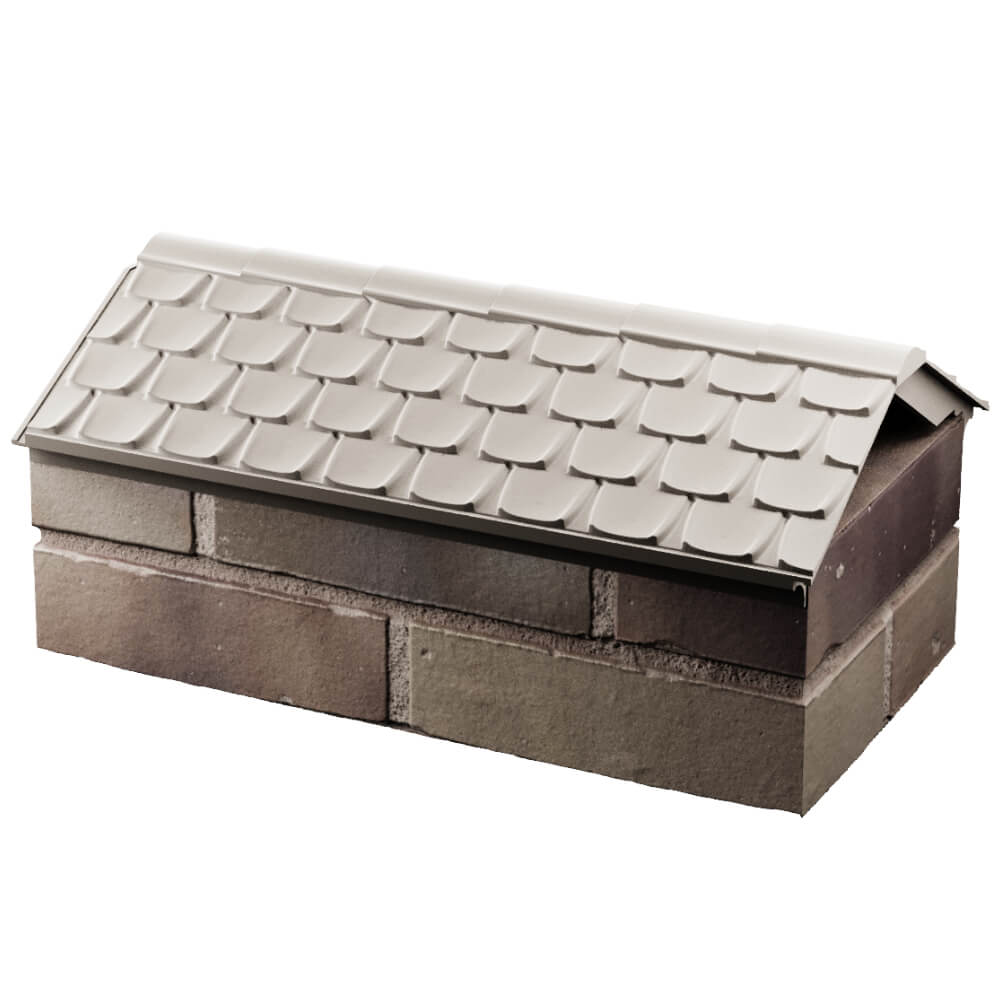 Парапет Zking Эльбрус Бежевый с посадкой на 1 кирпич (255мм) в Барнауле фото