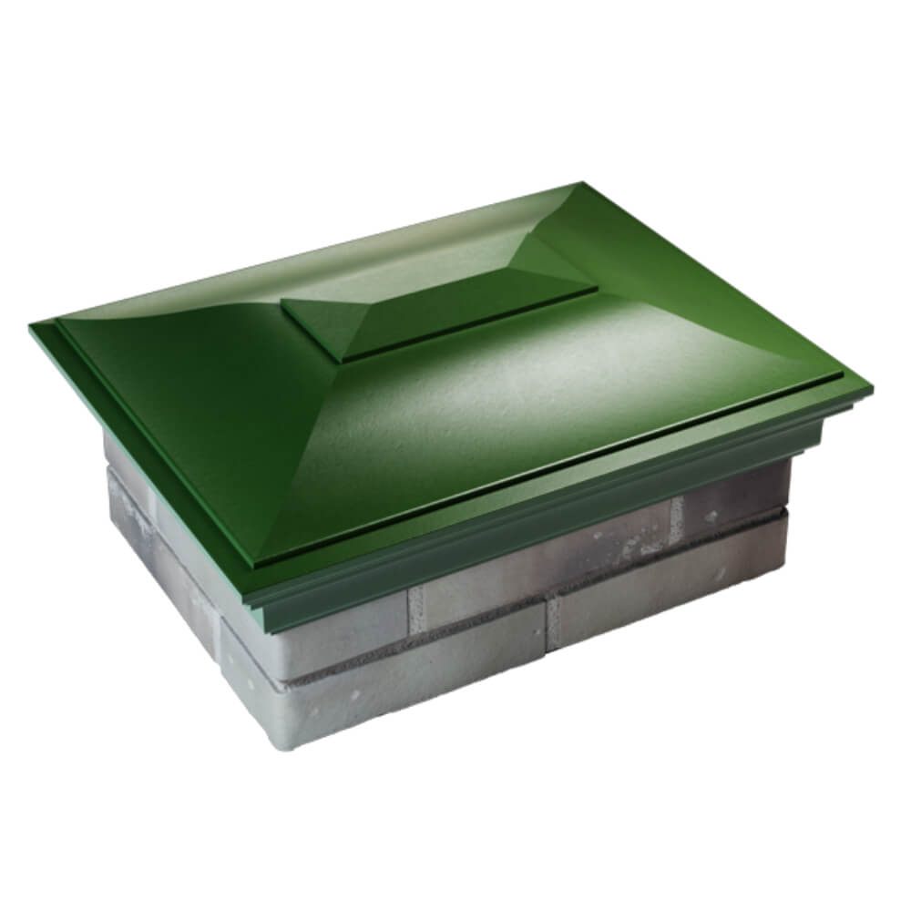 Колпак Zking Монблан Зеленый на столб 2х1.5 кирпича (515х385мм) Барнаул фото