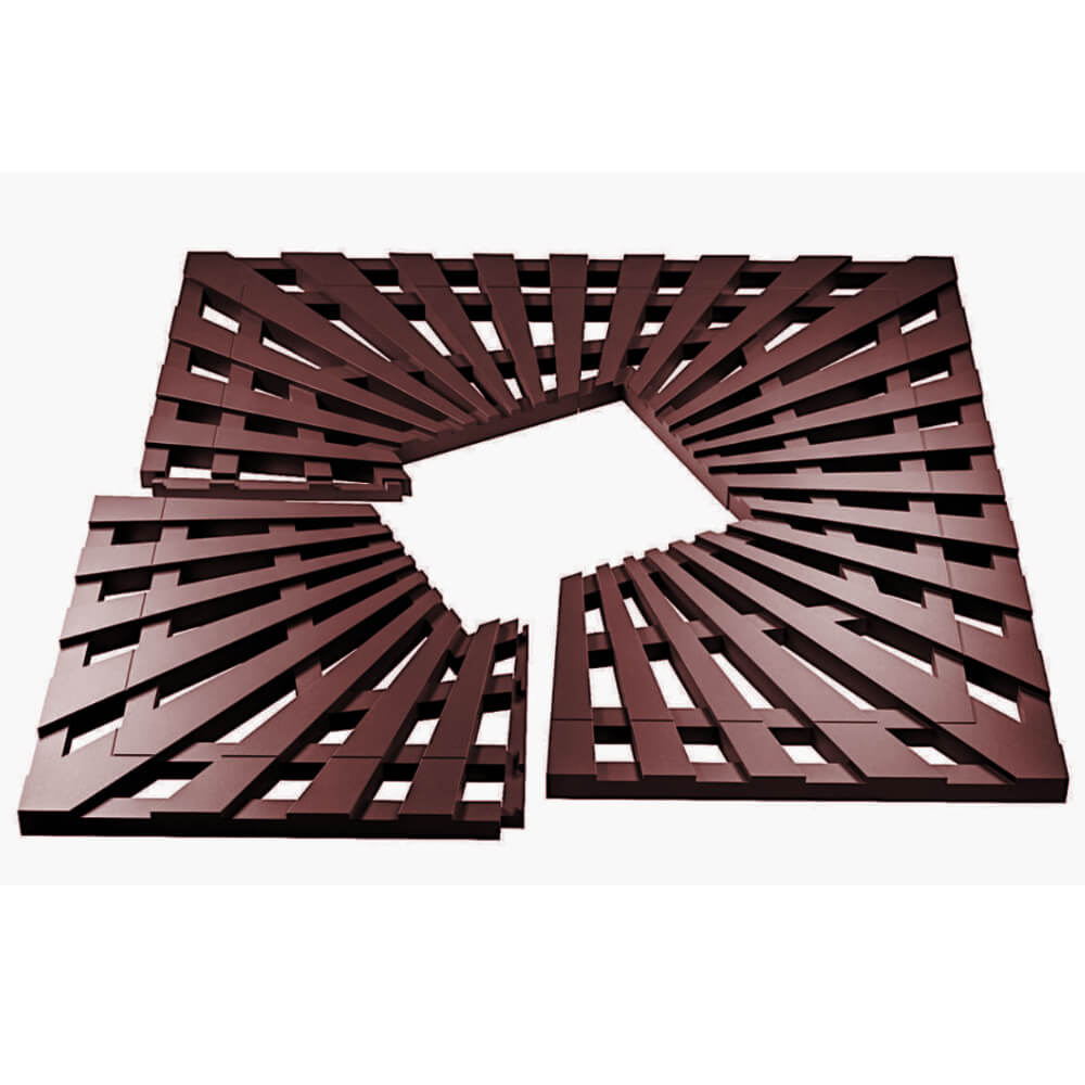 Приствольная решетка для дерева ZKING ATMOSPHERE 1.2х1.2м Коричневая в Барнауле фото