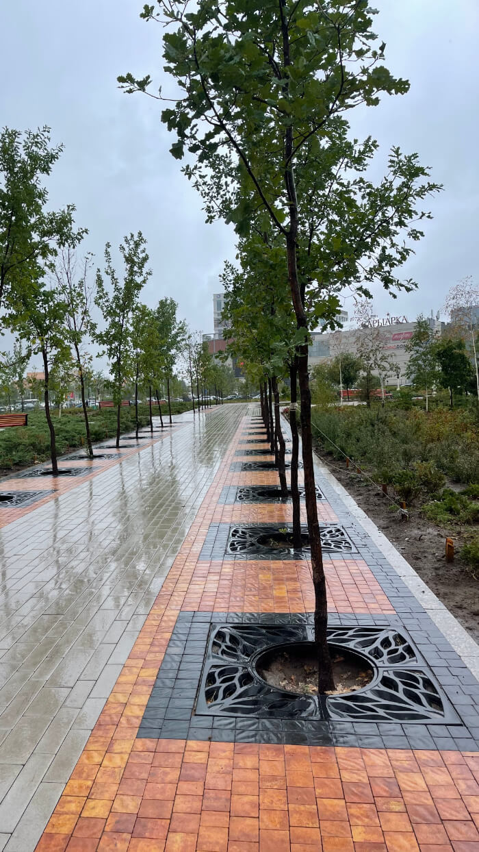 Приствольная решетка для дерева ZKING CRUST 1.2х1.2м Черная в Барнауле фото