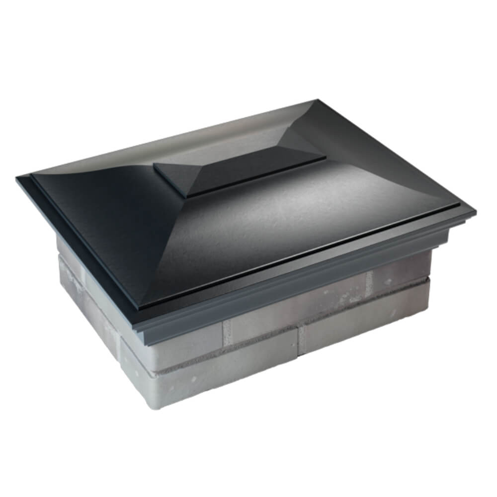 Колпак Zking Монблан Черный на столб 2х1.5 кирпича (515х385мм) Барнаул фото