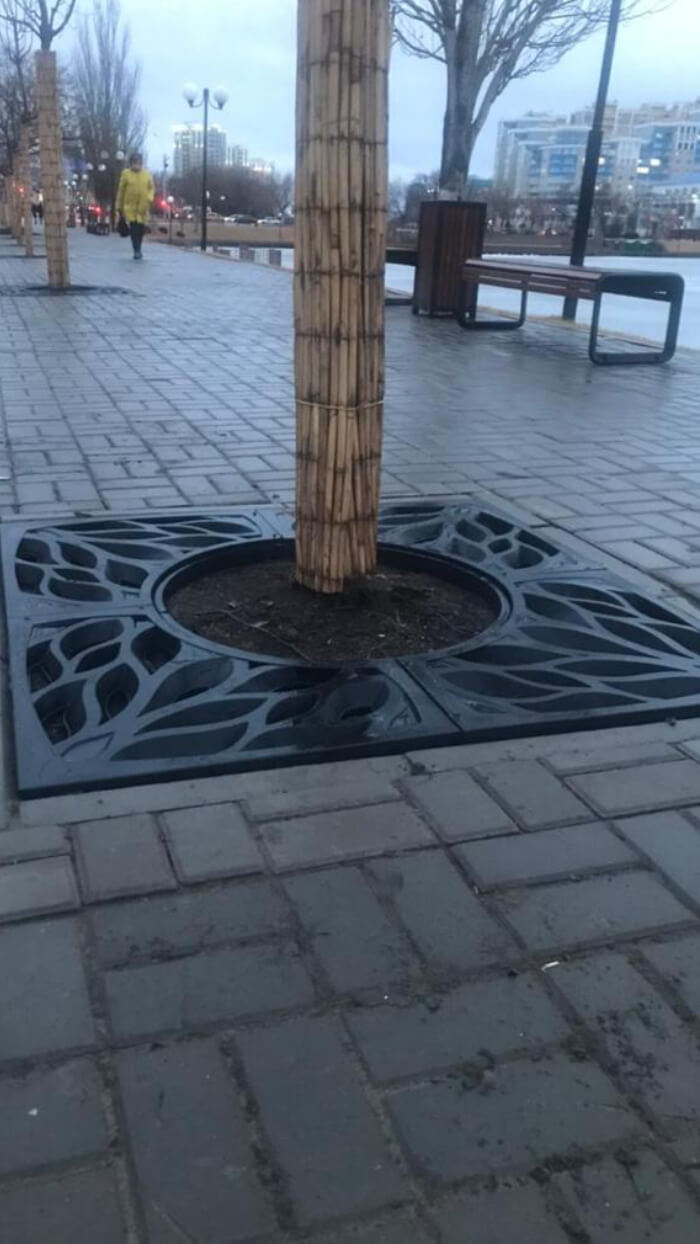 Приствольная решетка для дерева ZKING CRUST 1.2х1.2м Черная в Барнауле фото