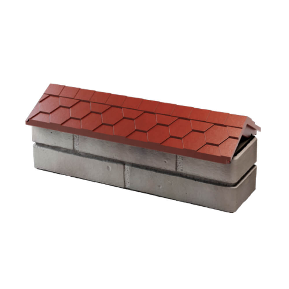 Парапет Zking Эверест Красный с посадкой на 0.5 кирпича (130мм) в Барнауле фото