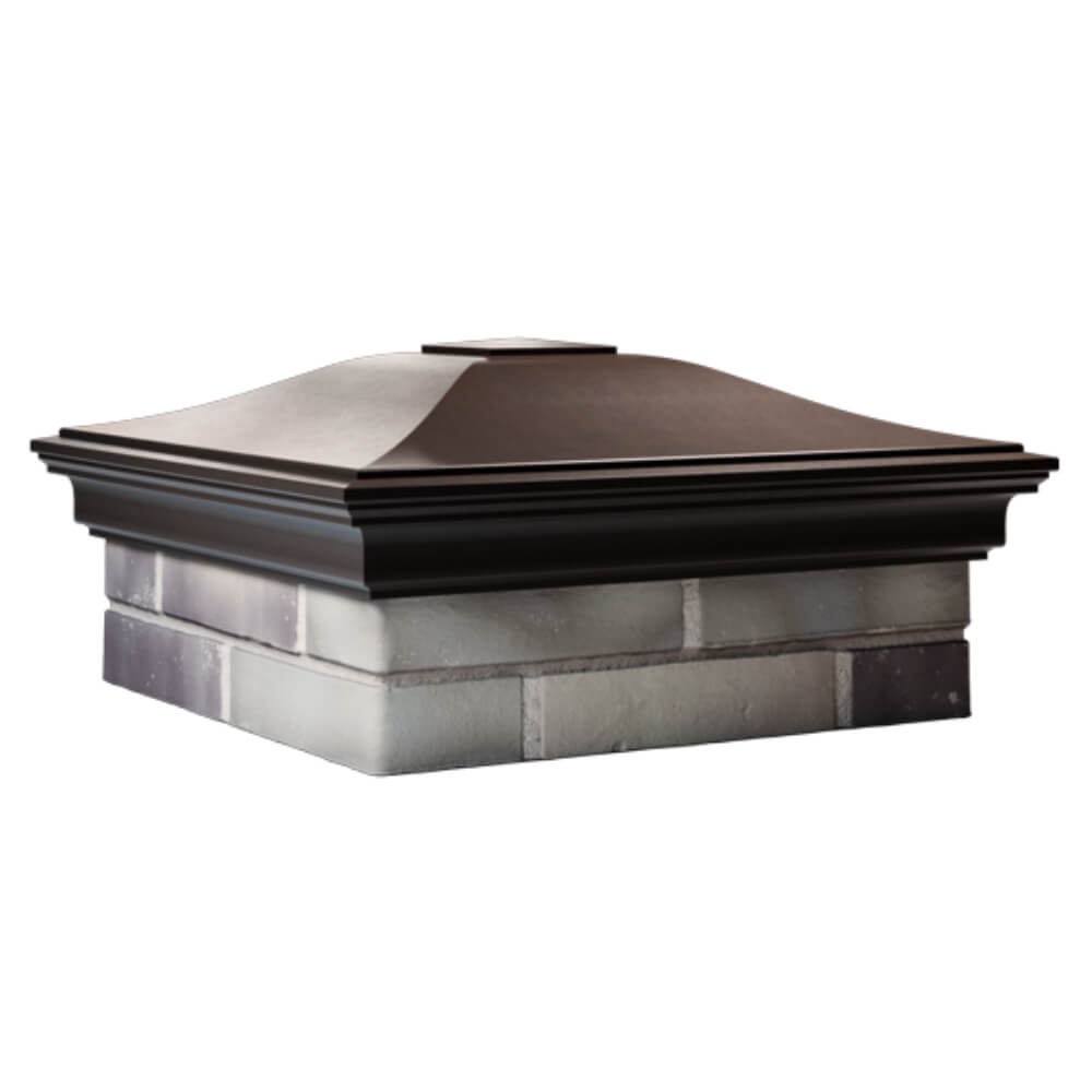 Колпак Zking Монблан Коричневый на столб 2х2 кирпича (515х515мм) в Барнауле фото