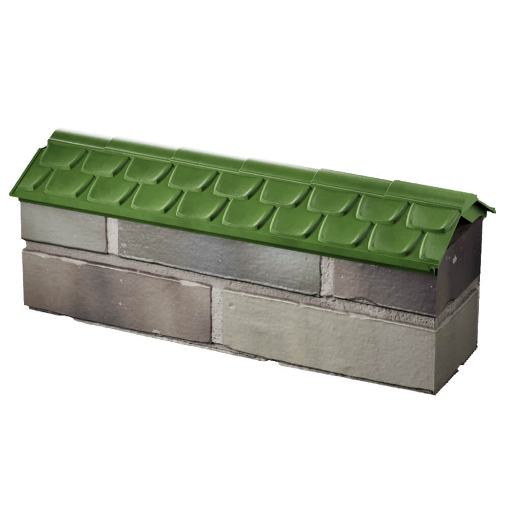 Парапет Zking Эльбрус Зеленый с посадкой на 0.5 кирпича (130мм) в Барнауле фото