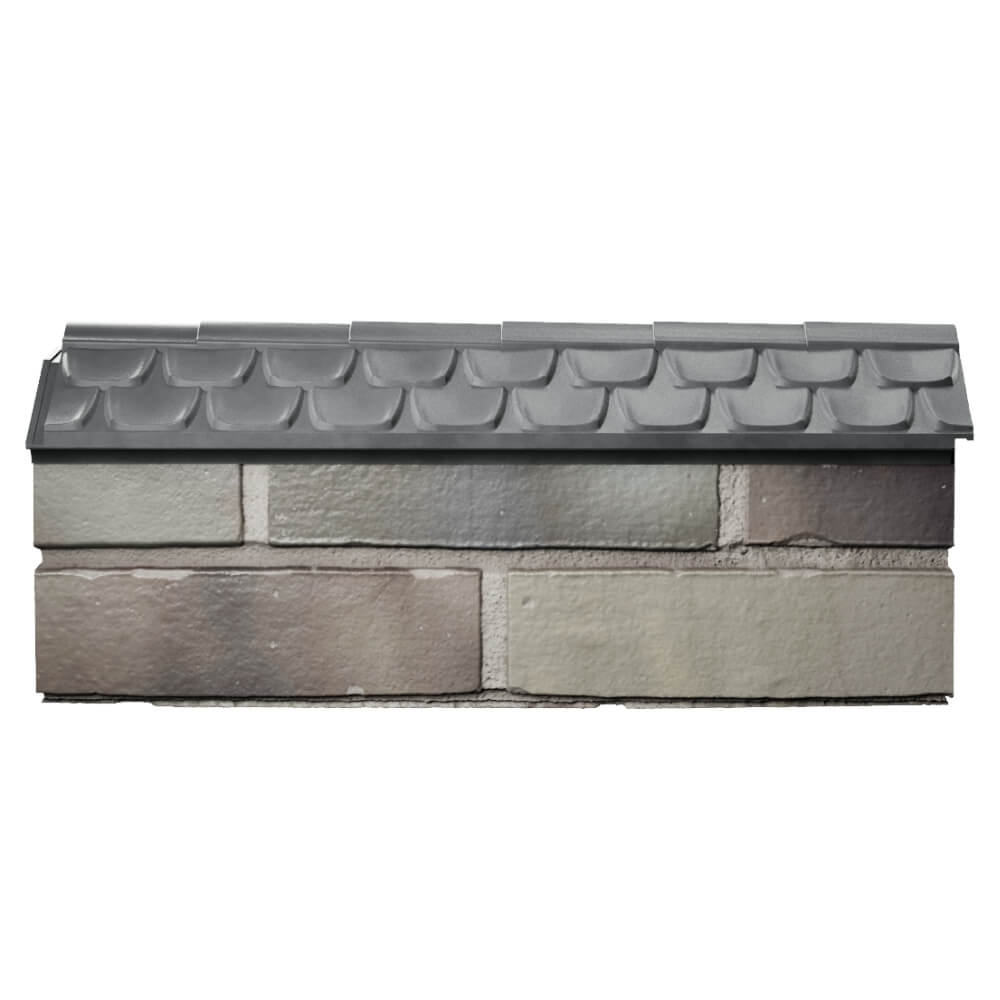 Парапет Zking Эльбрус Серый с посадкой на 0.5 кирпича (130мм) в Барнауле фото