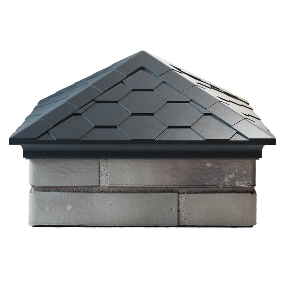 Колпак Zking Эверест Серый на столб 1.5х1.5 кирпича (390х390мм) Барнаул фото