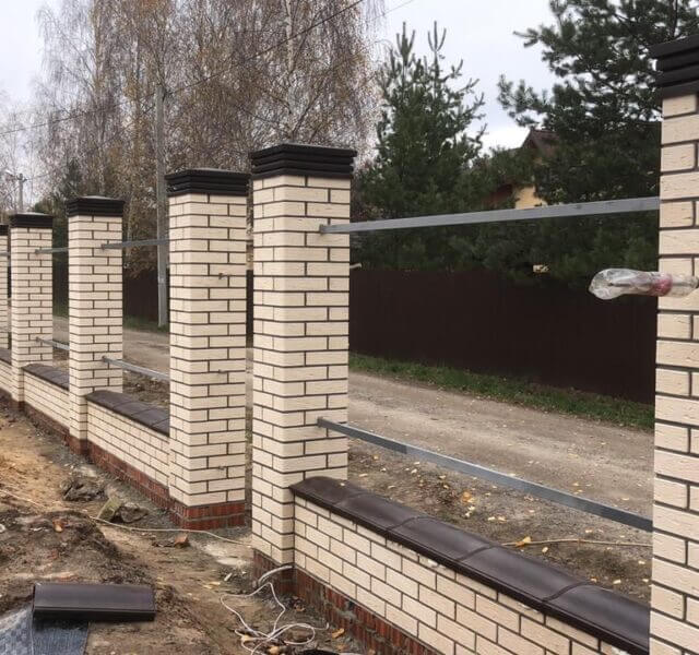 Колпак Zking Бона ХайТек Коричневый на столб 1.5х1.5 кирпича (385х385мм) в Барнауле фото