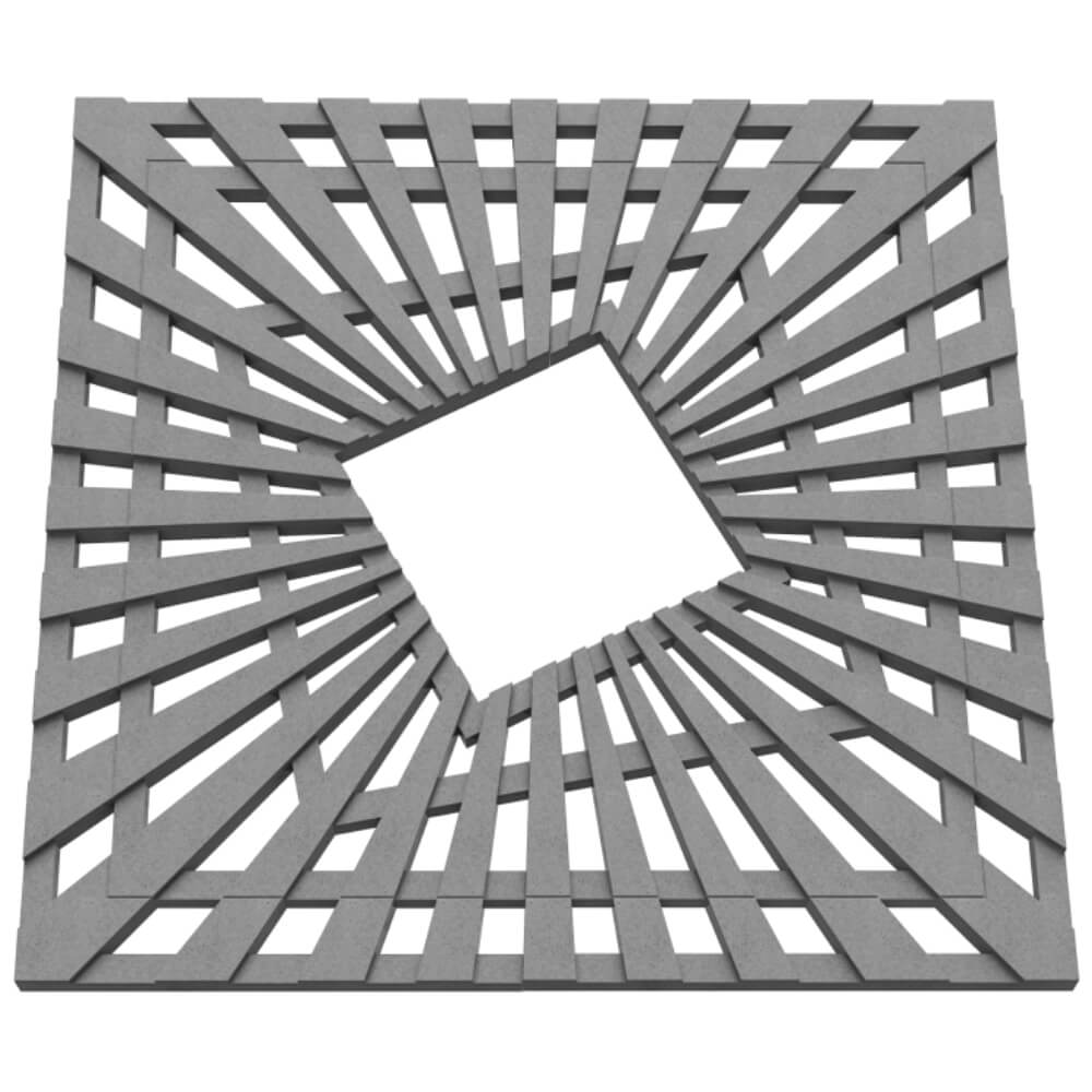 Приствольная решетка для дерева ZKING ATMOSPHERE 1.2х1.2м Серая в Барнауле фото