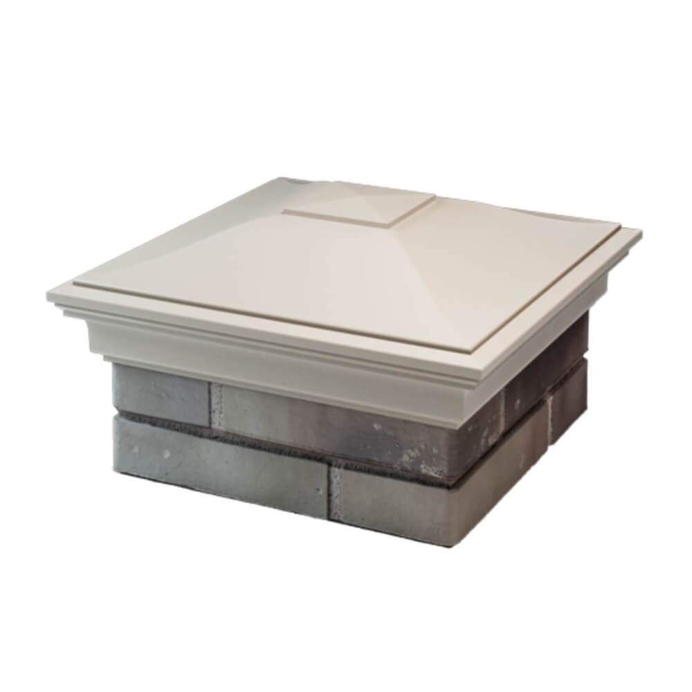 Колпак Zking Монблан Бежевый на столб 1.5х1.5 еврокирпича 0.7НФ (355х355мм) в Барнауле фото