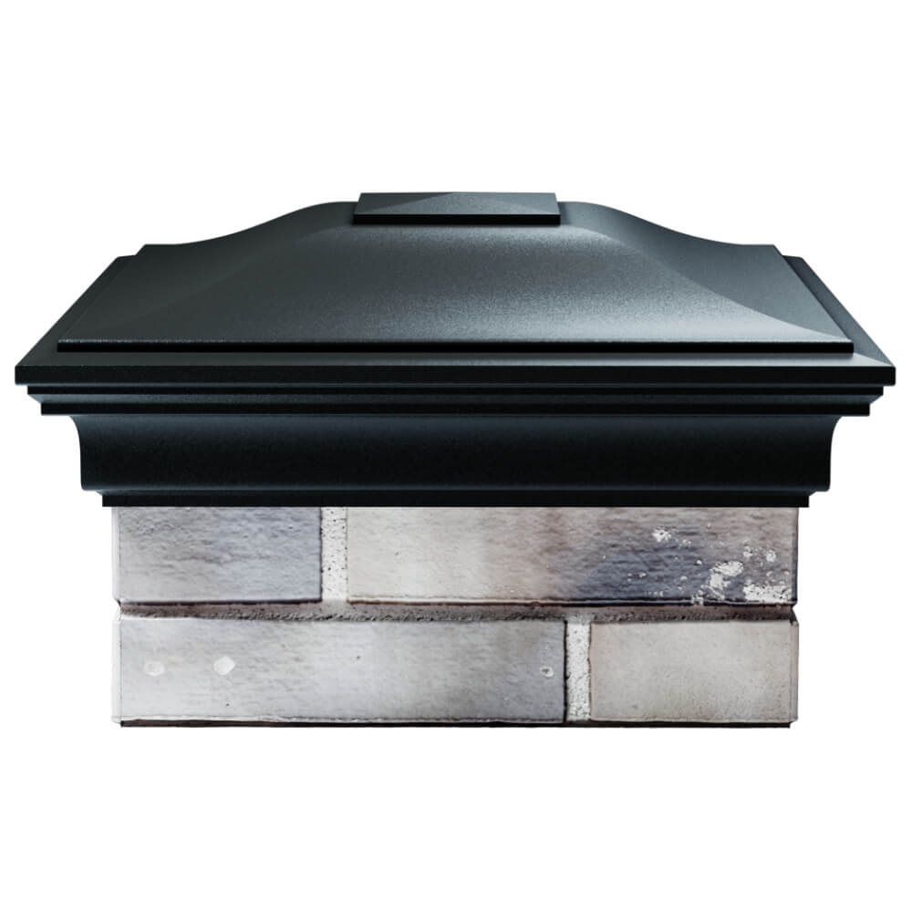 Колпак Zking Монблан Черный на столб 1.5х1.5 кирпича (385х385мм) Барнаул фото