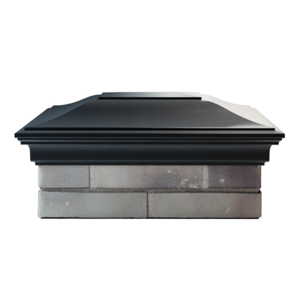 Колпак Zking Монблан Черный на столб 2х1.5 кирпича (515х385мм) в Барнауле фото