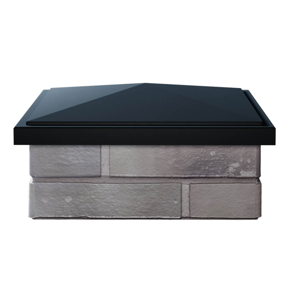 Колпак Zking БонаМоно Черный на столб 1.5х1.5 кирпича (385х385, 400х400мм) Барнаул фото