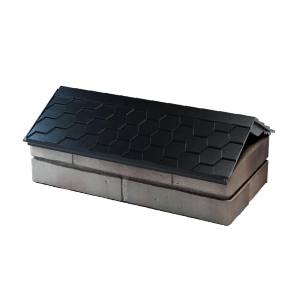 Парапет Zking Эверест Черный с посадкой на 1 кирпич (200/225/255мм) в Барнауле фото