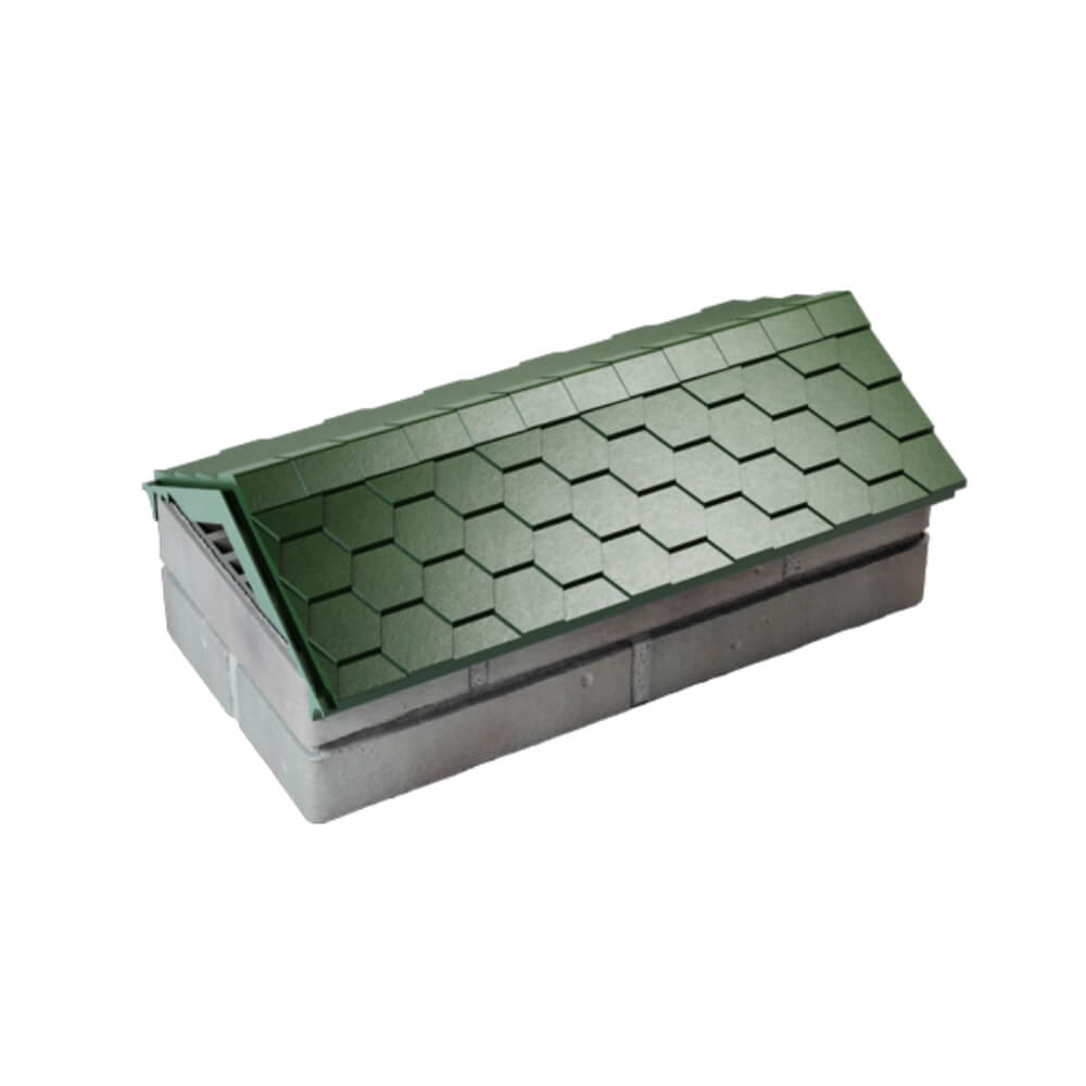 Парапет Zking Эверест Зеленый с посадкой на 1 кирпич (200/225/255мм) в Барнауле фото