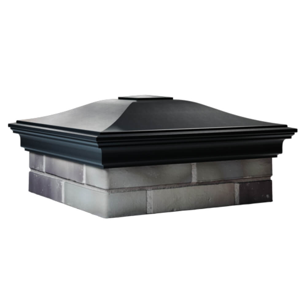 Колпак Zking Монблан Черный на столб 2х2 кирпича (515х515мм) в Барнауле фото