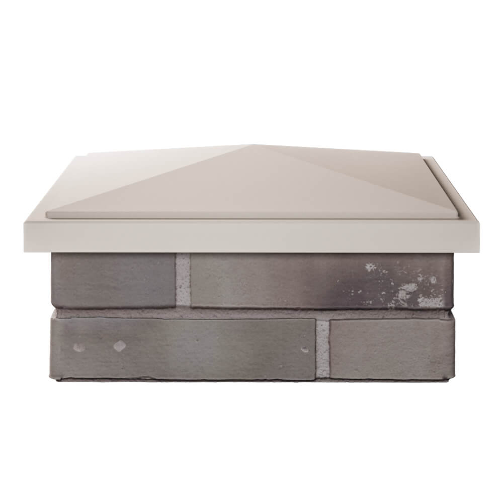 Колпак Zking БонаМоно Бежевый на столб 1.5х1.5 кирпича (385х385, 400х400мм) Барнаул фото