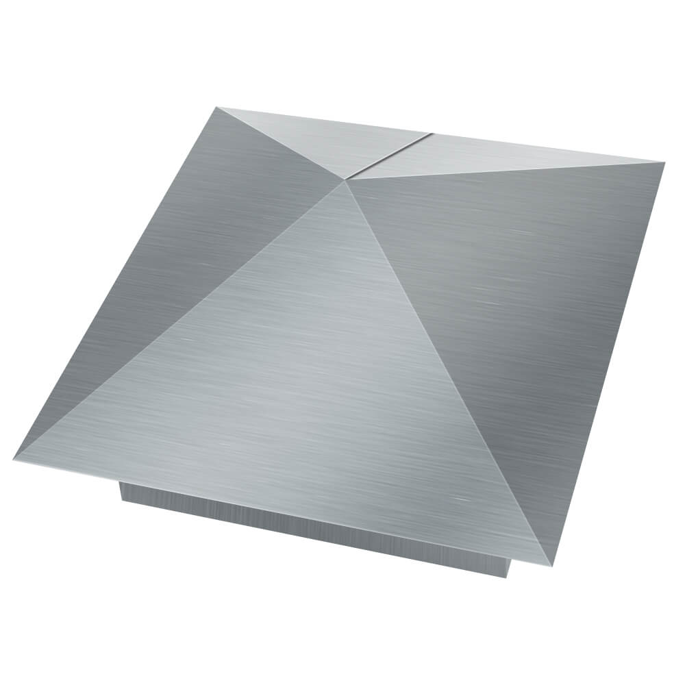 Колпак металлический 380х380мм оцинкованный заборный Барнаул фото