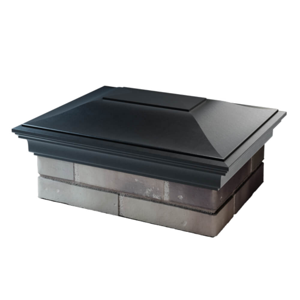 Колпак Zking Монблан Черный на столб 2х1.5 кирпича (515х385мм) в Барнауле фото