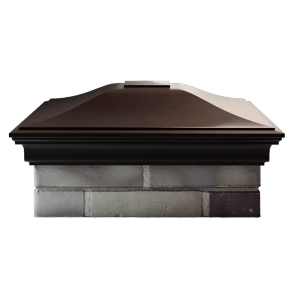 Колпак Zking Монблан Коричневый на столб 2х2 кирпича (515х515мм) в Барнауле фото