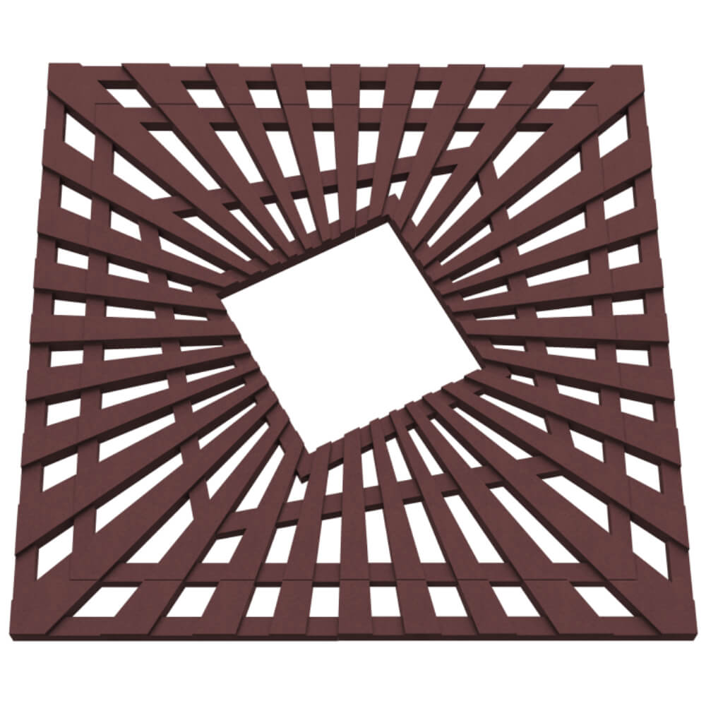 Приствольная решетка для дерева ZKING ATMOSPHERE 1.2х1.2м Коричневая в Барнауле фото