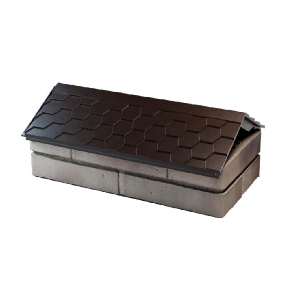 Парапет Zking Эверест Коричневый с посадкой на 1 кирпич (200/225/255мм) в Барнауле фото