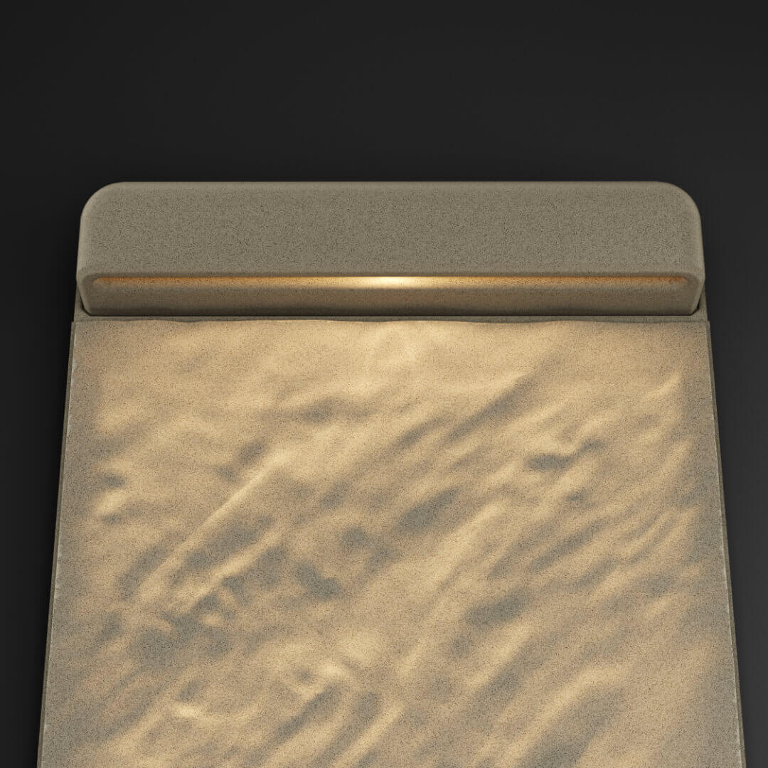 LED Светильник для шаговой плиты STONE Светлая Галька 330х75х98мм в Барнауле фото