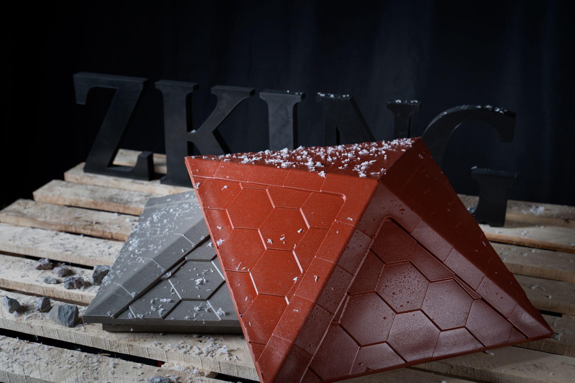 Колпак Zking Эверест Красный на столб 1.5х1.5 кирпича (390х390мм) в Барнауле фото