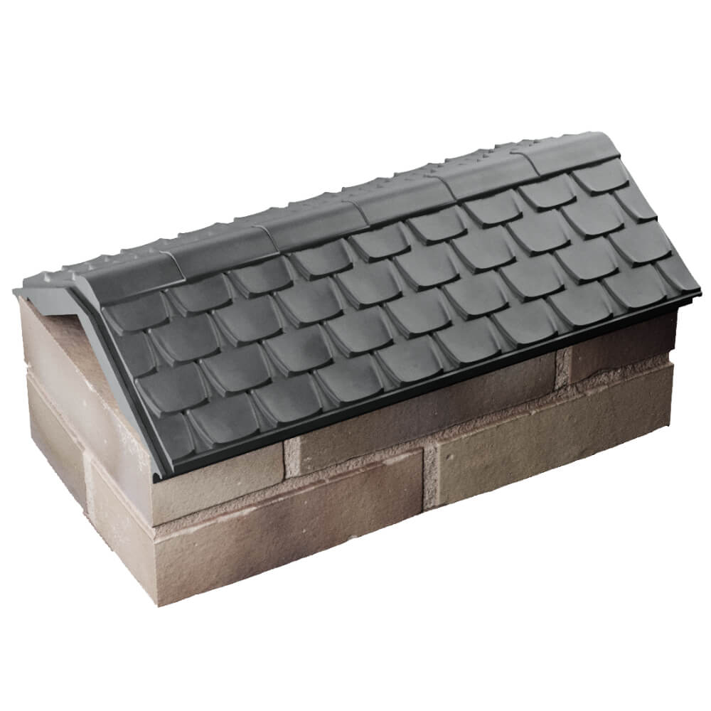 Парапет Zking Эльбрус Серый с посадкой на 1 кирпич (255мм) в Барнауле фото