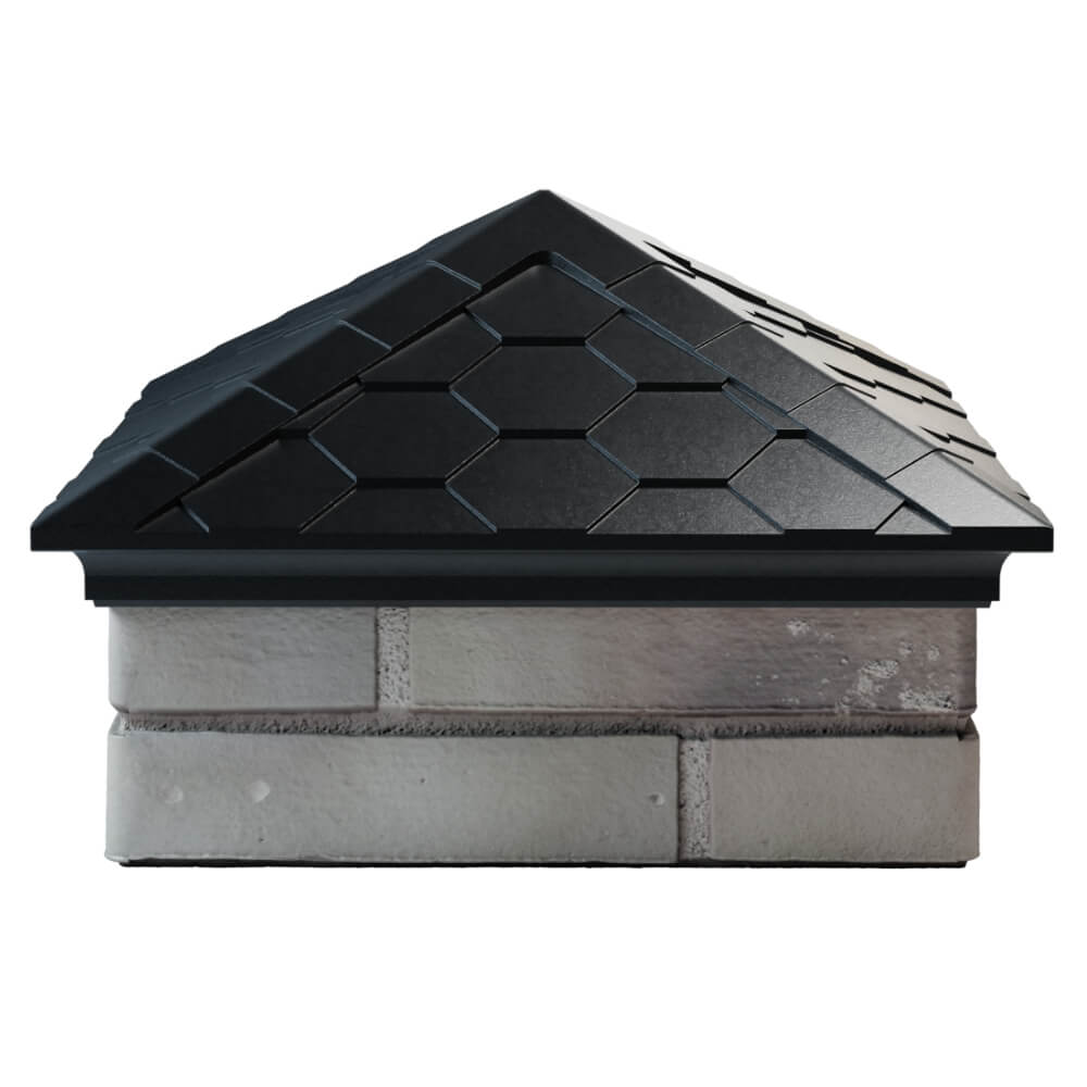 Колпак Zking Эверест Черный на столб 1.5х1.5 кирпича (390х390мм) Барнаул фото