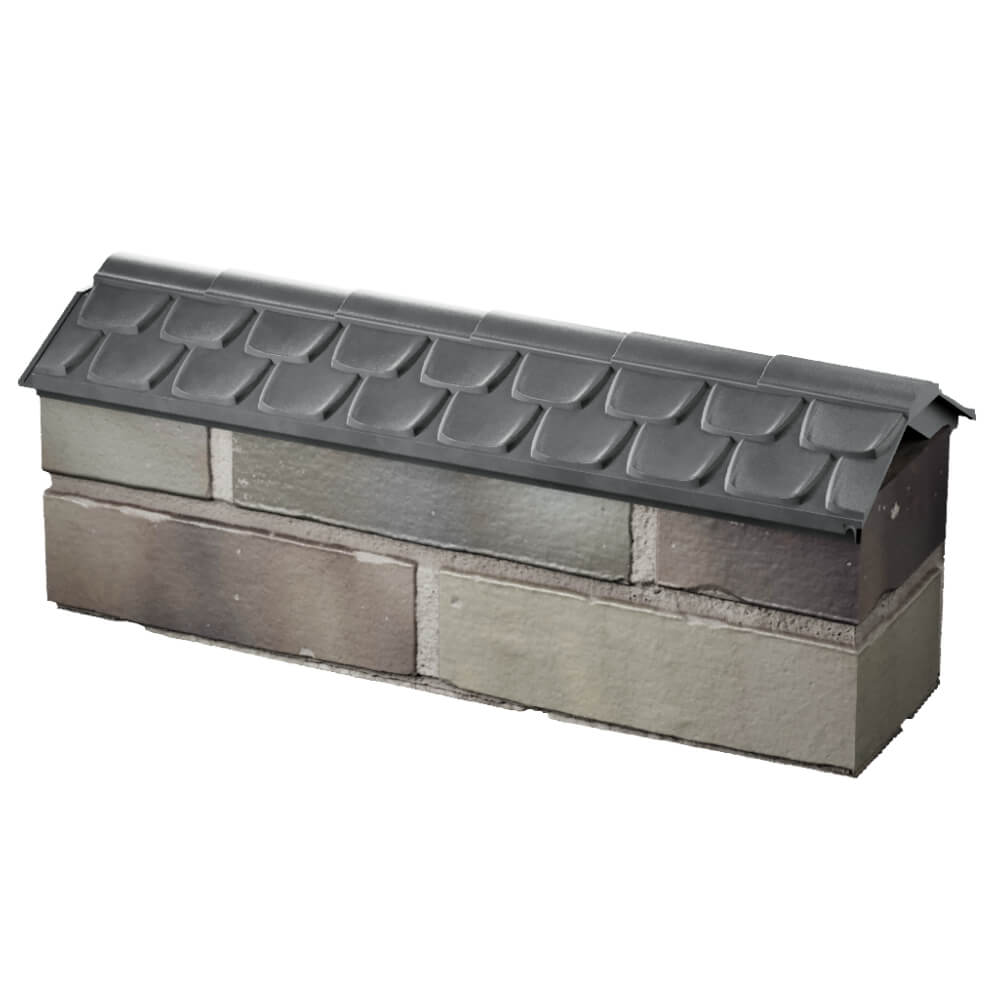 Парапет Zking Эльбрус Серый с посадкой на 0.5 кирпича (130мм) в Барнауле фото