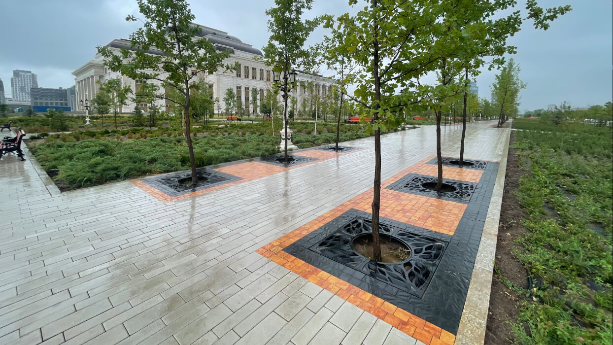 Приствольная решетка для дерева ZKING CRUST 1.2х1.2м Черная в Барнауле фото