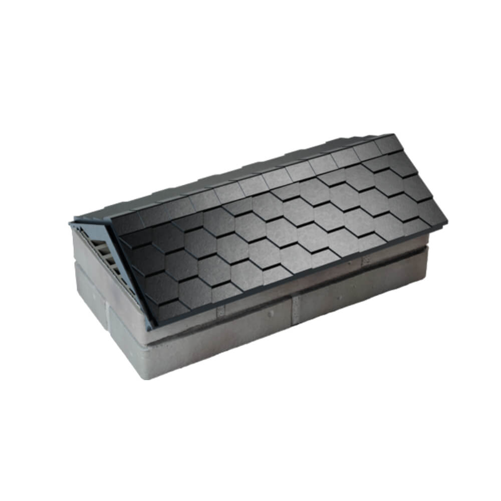 Парапет Zking Эверест Черный с посадкой на 1 кирпич (200/225/255мм) в Барнауле фото