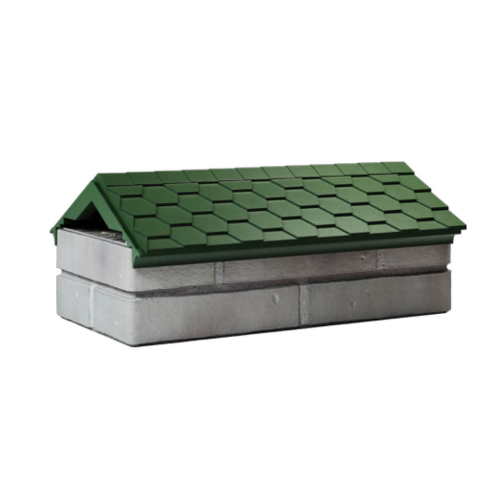 Парапет Zking Эверест Зеленый с посадкой на 1 кирпич (200/225/255мм) Барнаул фото