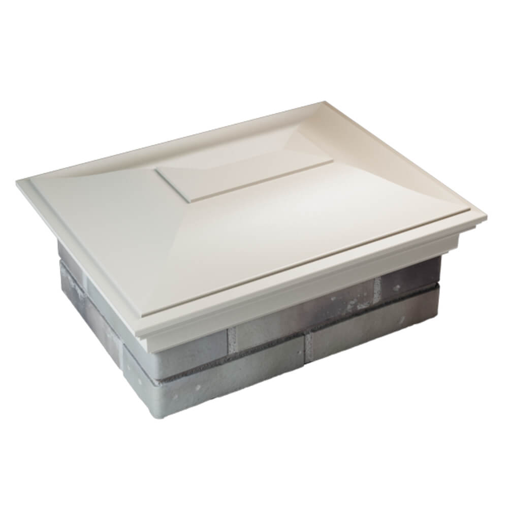 Колпак Zking Монблан Бежевый на столб 2х1.5 кирпича (515х385мм) Барнаул фото