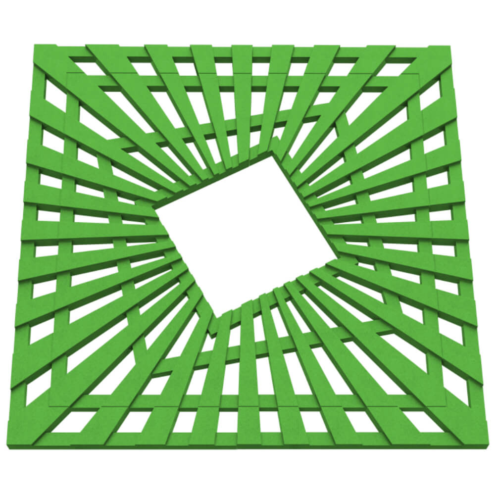 Приствольная решетка для дерева ZKING ATMOSPHERE 1.2х1.2м Зеленая в Барнауле фото