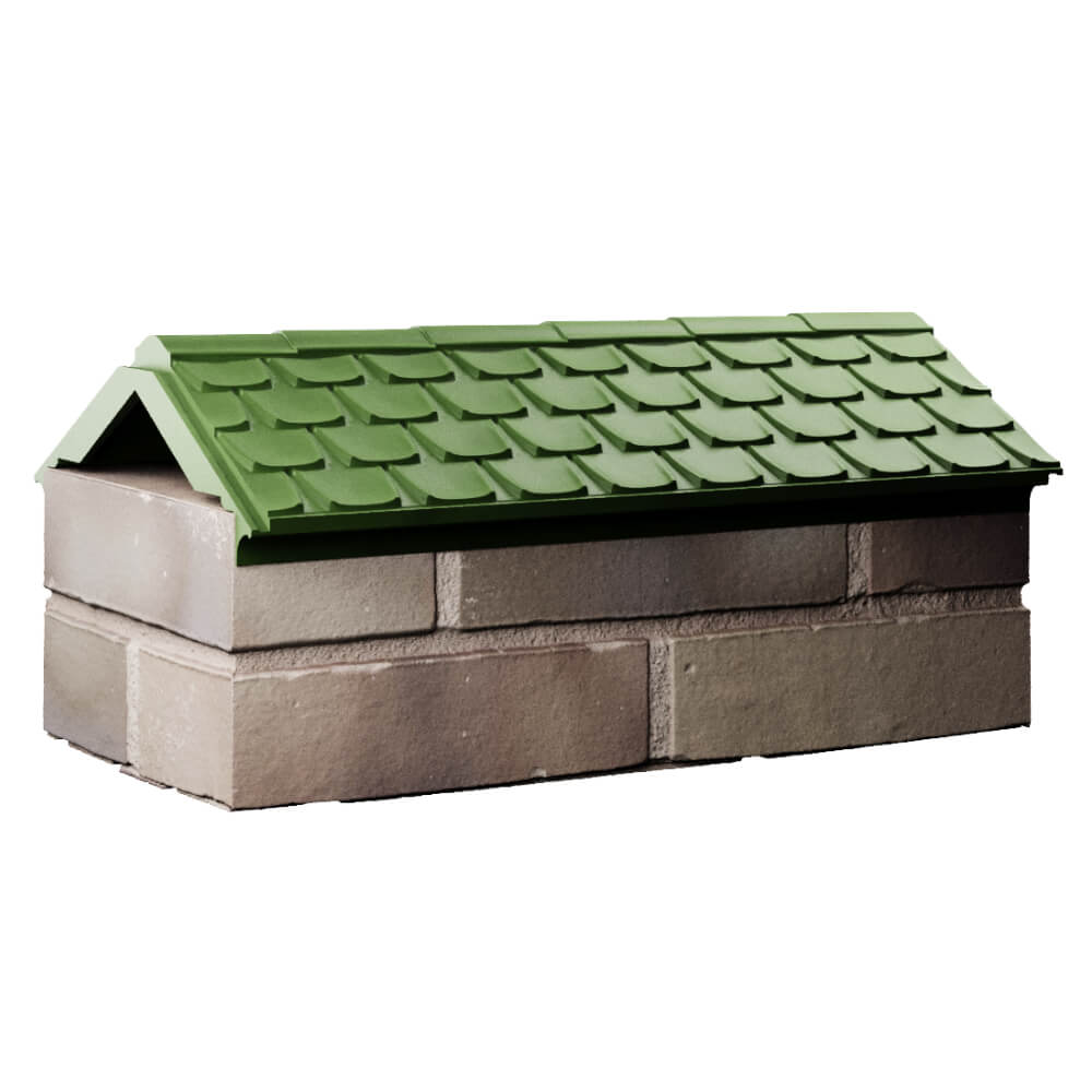 Парапет Zking Эльбрус Зеленый с посадкой на 1 кирпич (255мм) Барнаул фото