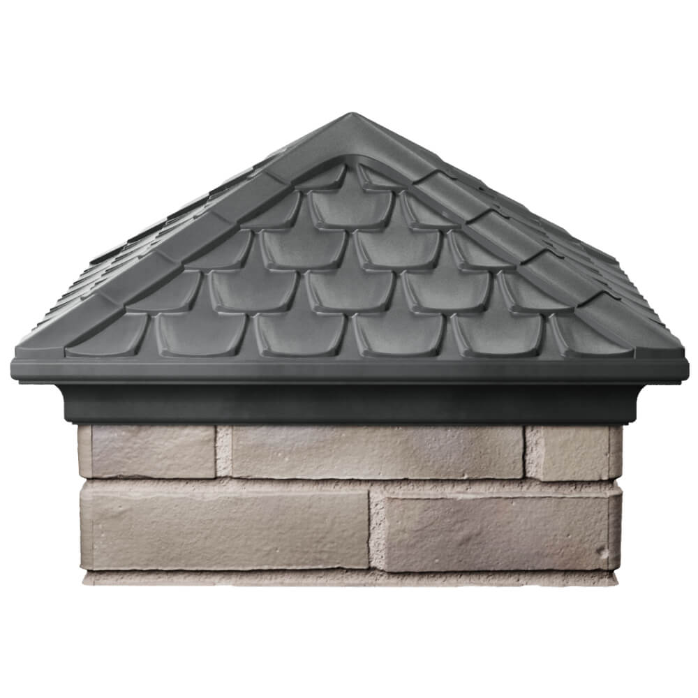 Колпак Zking Эльбрус Серый на столб 1.5х1.5 кирпича (385х385мм) Барнаул фото