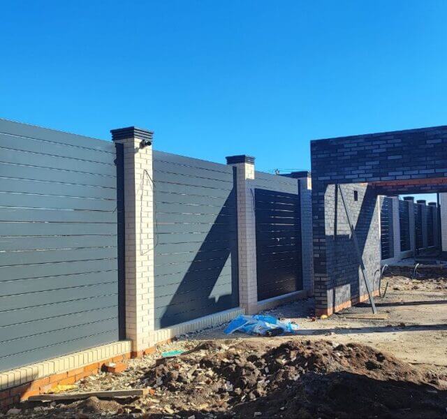 Колпак Zking Бона ХайТек Серый на столб 1.5х1.5 кирпича (385х385мм) в Барнауле фото