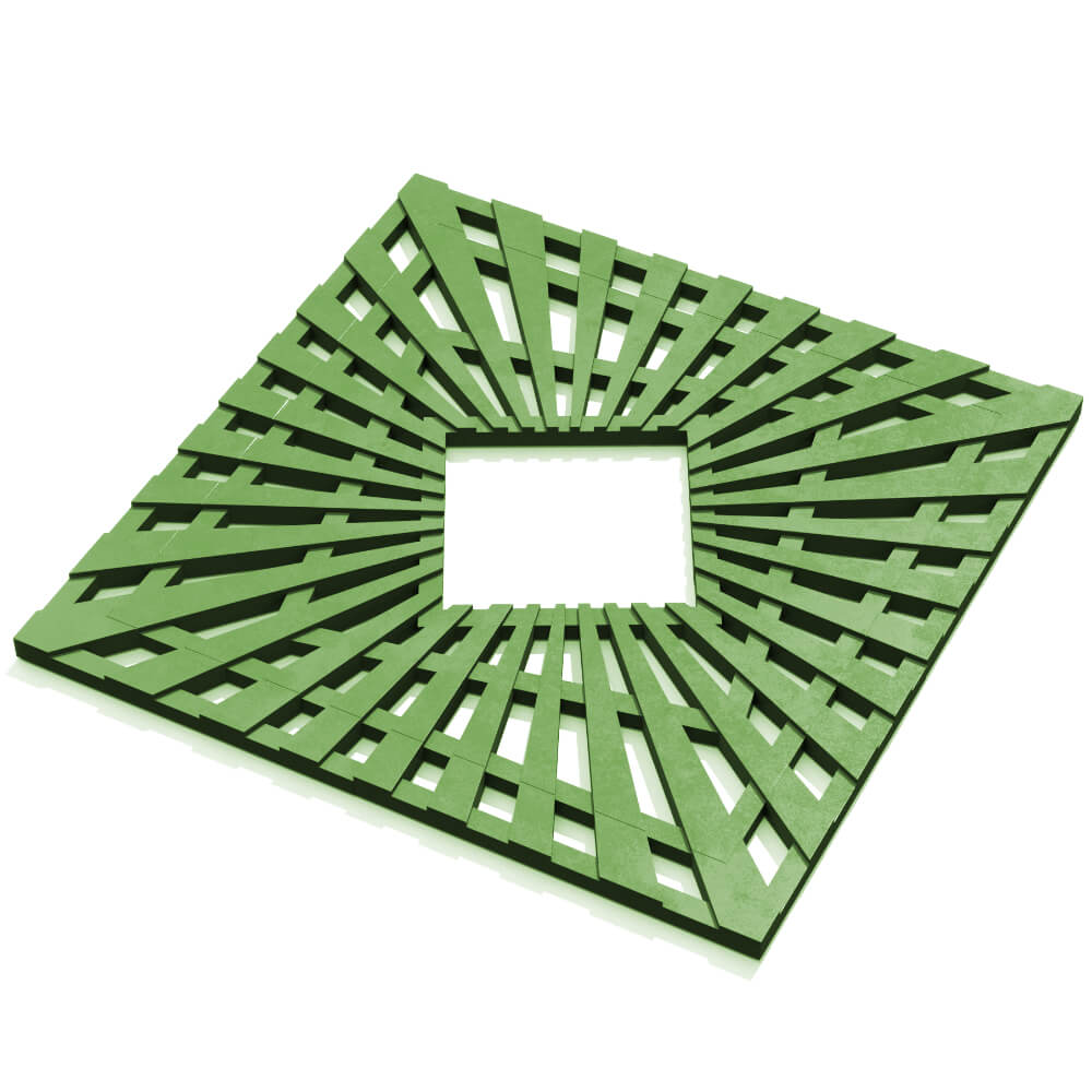 Приствольная решетка для дерева ZKING ATMOSPHERE 1.2х1.2м Зеленая в Барнауле фото