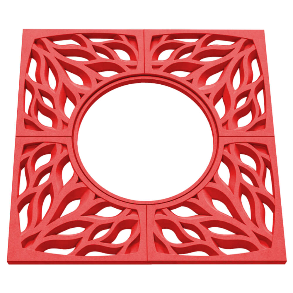 Приствольная решетка для дерева ZKING CRUST 1.2х1.2м Красная в Барнауле фото