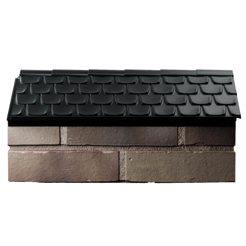 Парапет Zking Эльбрус Черный с посадкой на 1 кирпич (255мм) в Барнауле фото