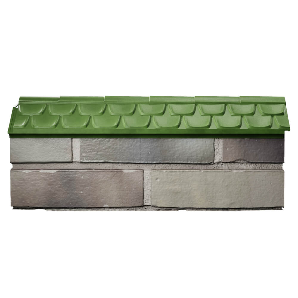Парапет Zking Эльбрус Зеленый с посадкой на 0.5 кирпича (130мм) в Барнауле фото