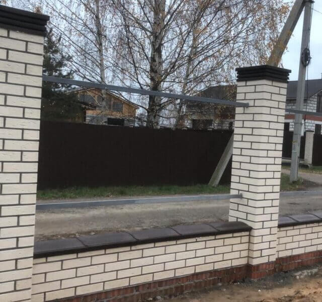 Колпак Zking Бона ХайТек Коричневый на столб 1.5х1.5 кирпича (385х385мм) в Барнауле фото