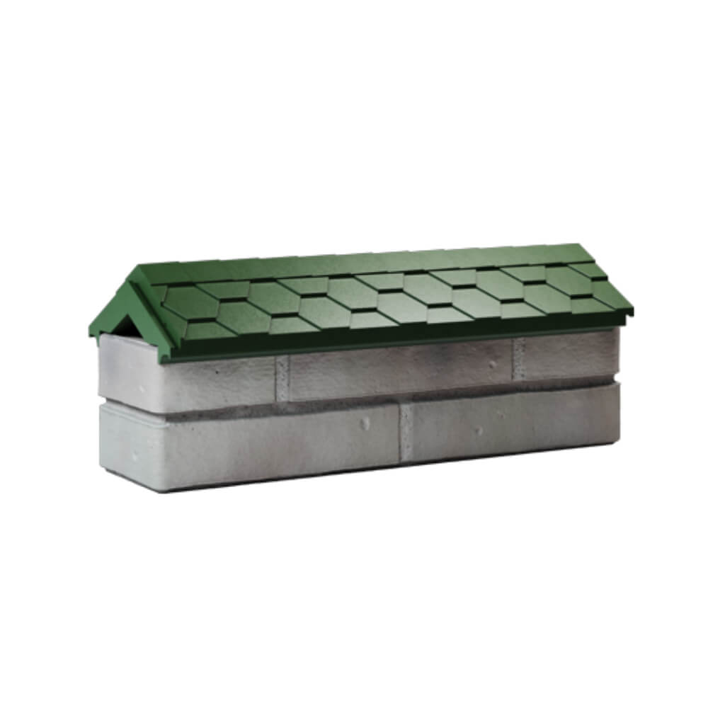 Парапет Zking Эверест Зеленый с посадкой на 0.5 кирпича (130мм) Барнаул фото