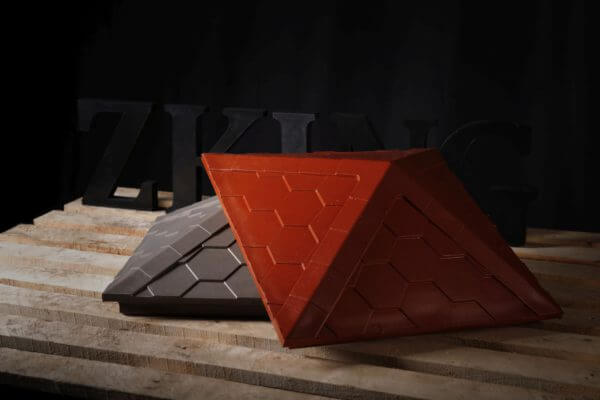 Колпак Zking Эверест Красный на столб 1.5х1.5 кирпича (390х390мм) в Барнауле фото